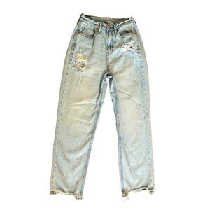 American Eagle High Rise 90s Boyfriend distressed jeans size 2